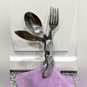 Stainless Steel 3 Piece Utensil Camping Set